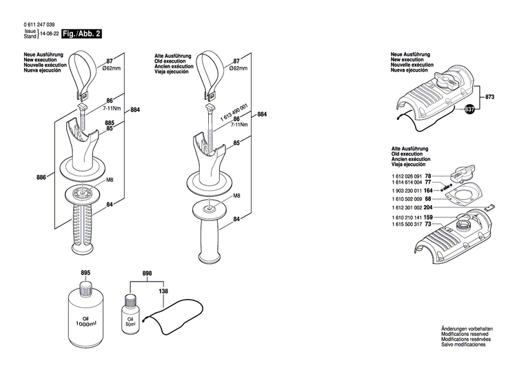 New Genuine Bosch 1613100029 Locking Bolt