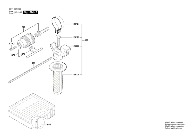 New Genuine Bosch 1613124098 Striker Pin