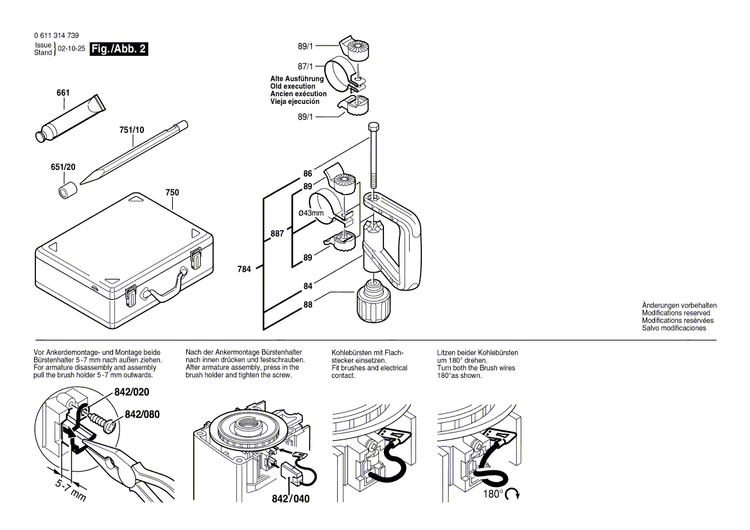 New Genuine Bosch 1613344005 Headed Bush
