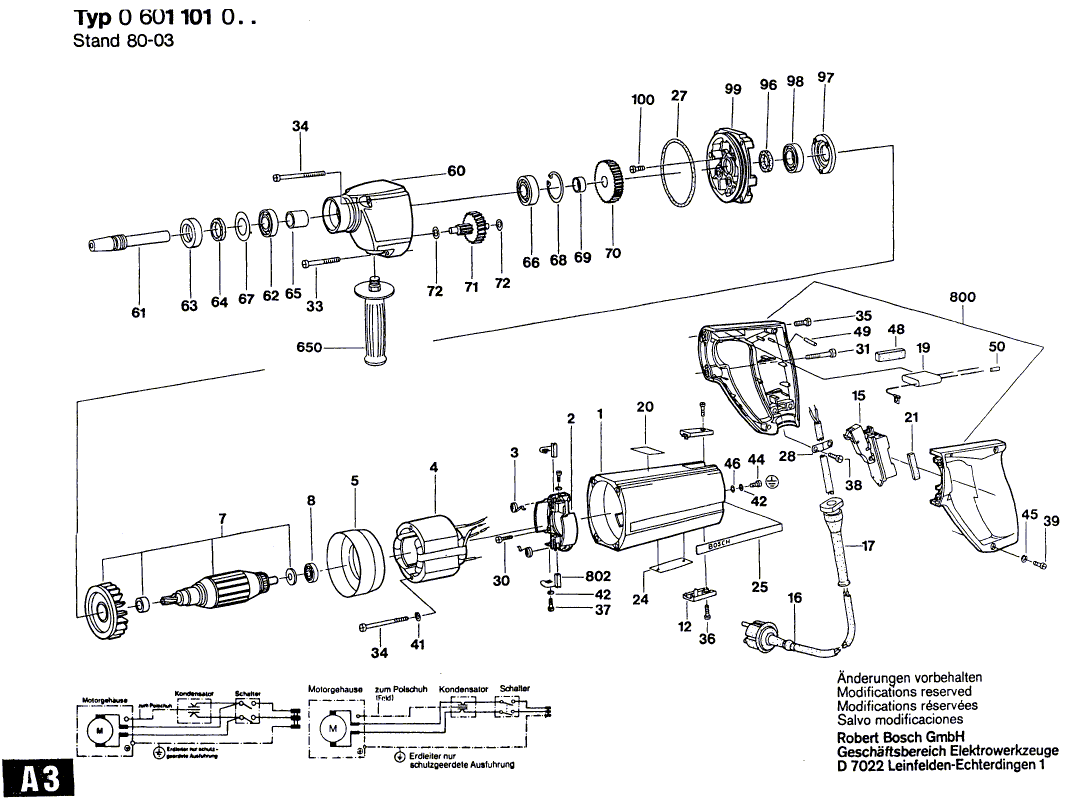 New Genuine Bosch 1613412001 Tapping Screw