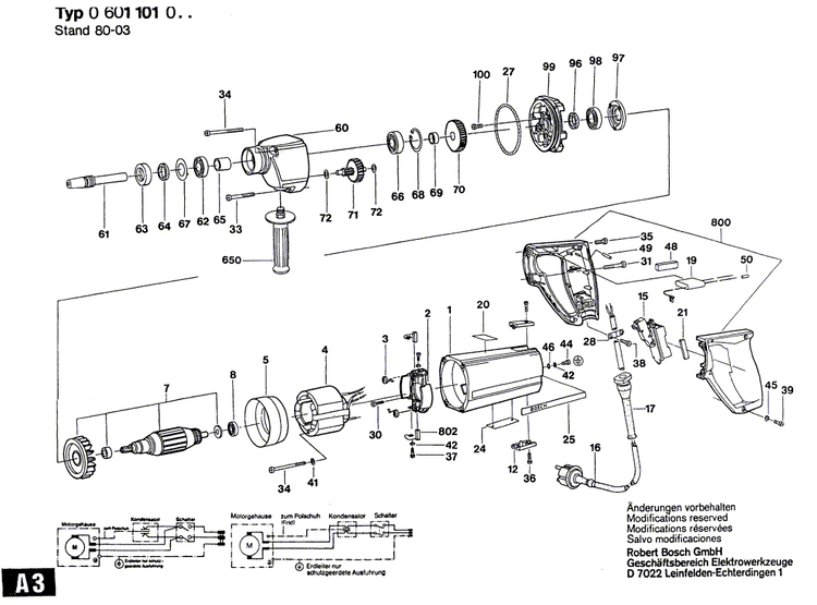 New Genuine Bosch 1613412001 Tapping Screw