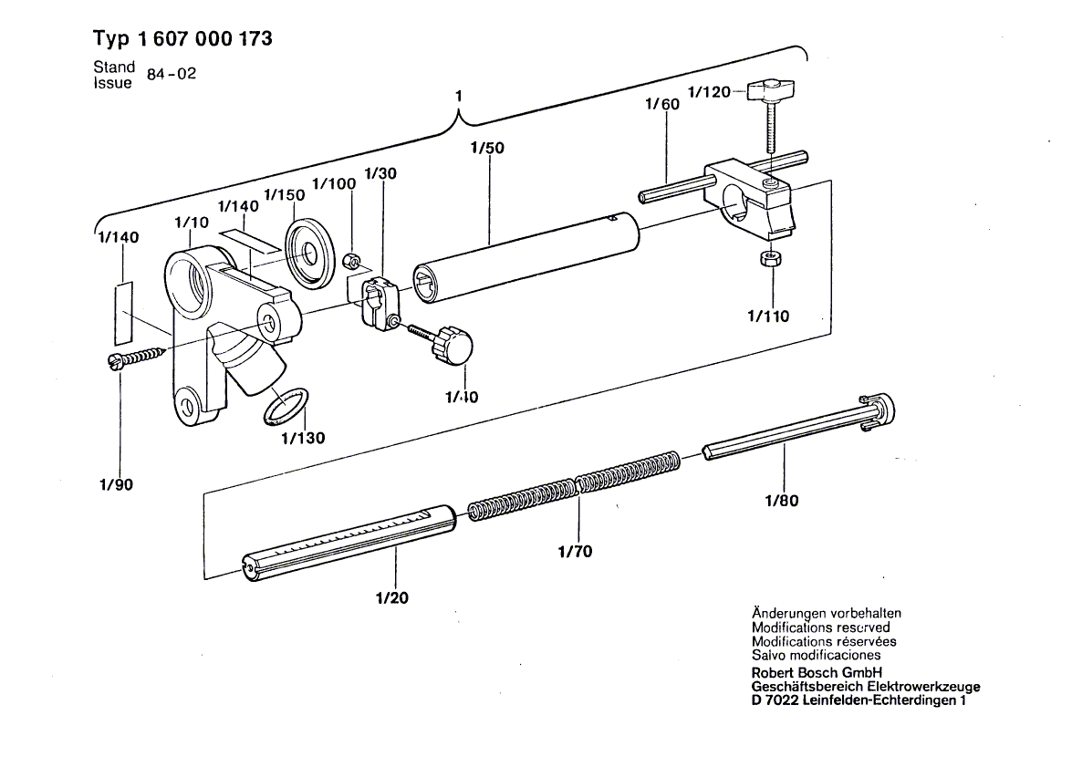 New Genuine Bosch 1613481003 Clamp Screw