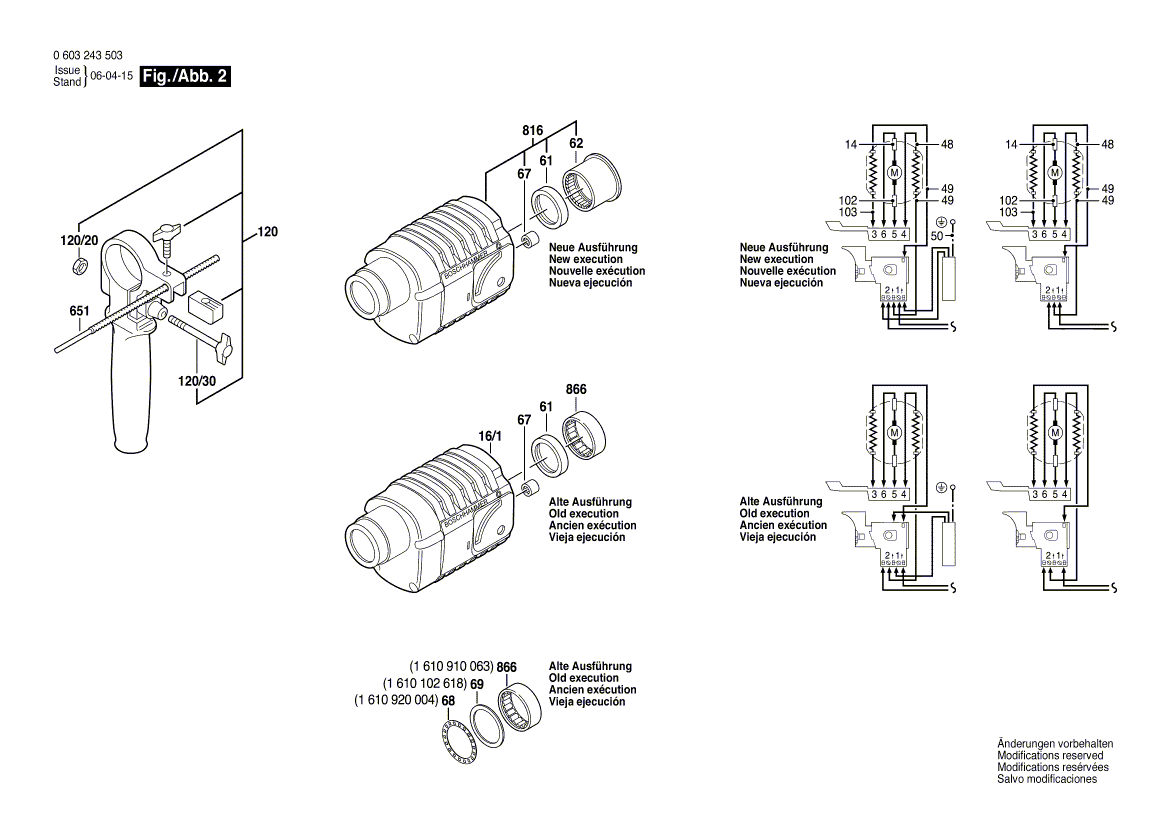 New Genuine Bosch 1614010042 Armature With Fan