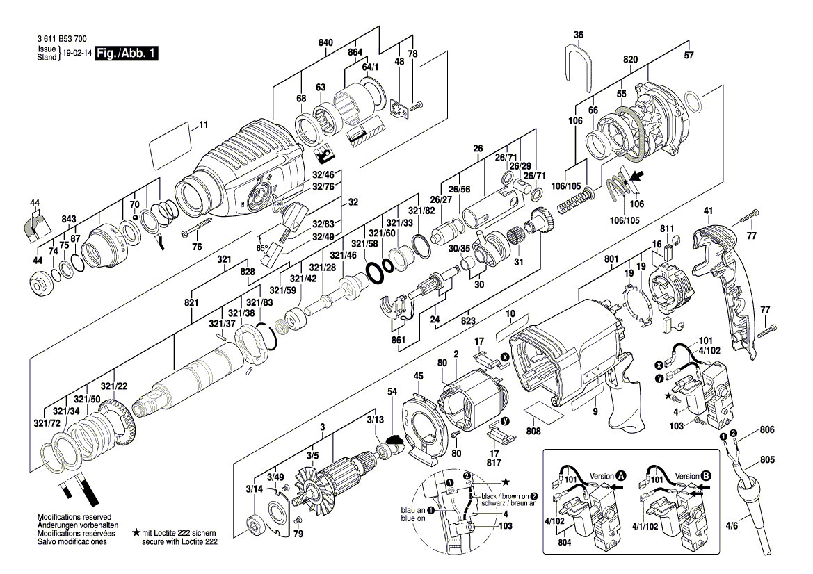 New Genuine Bosch 1614010234 Armature