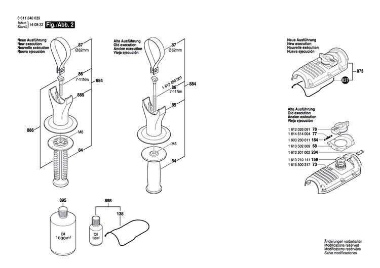 New Genuine Bosch 1614414016 Earth Conductor