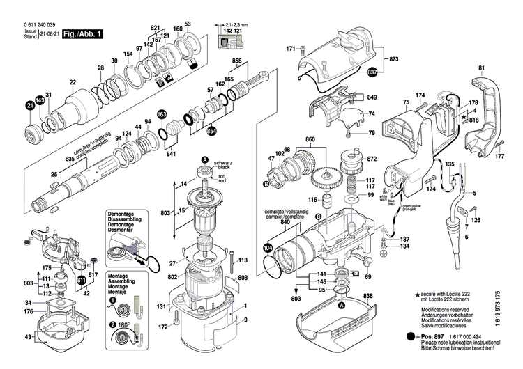 New Genuine Bosch 1614414016 Earth Conductor