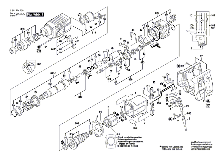 New Genuine Bosch 1614448032 Connecting Cable