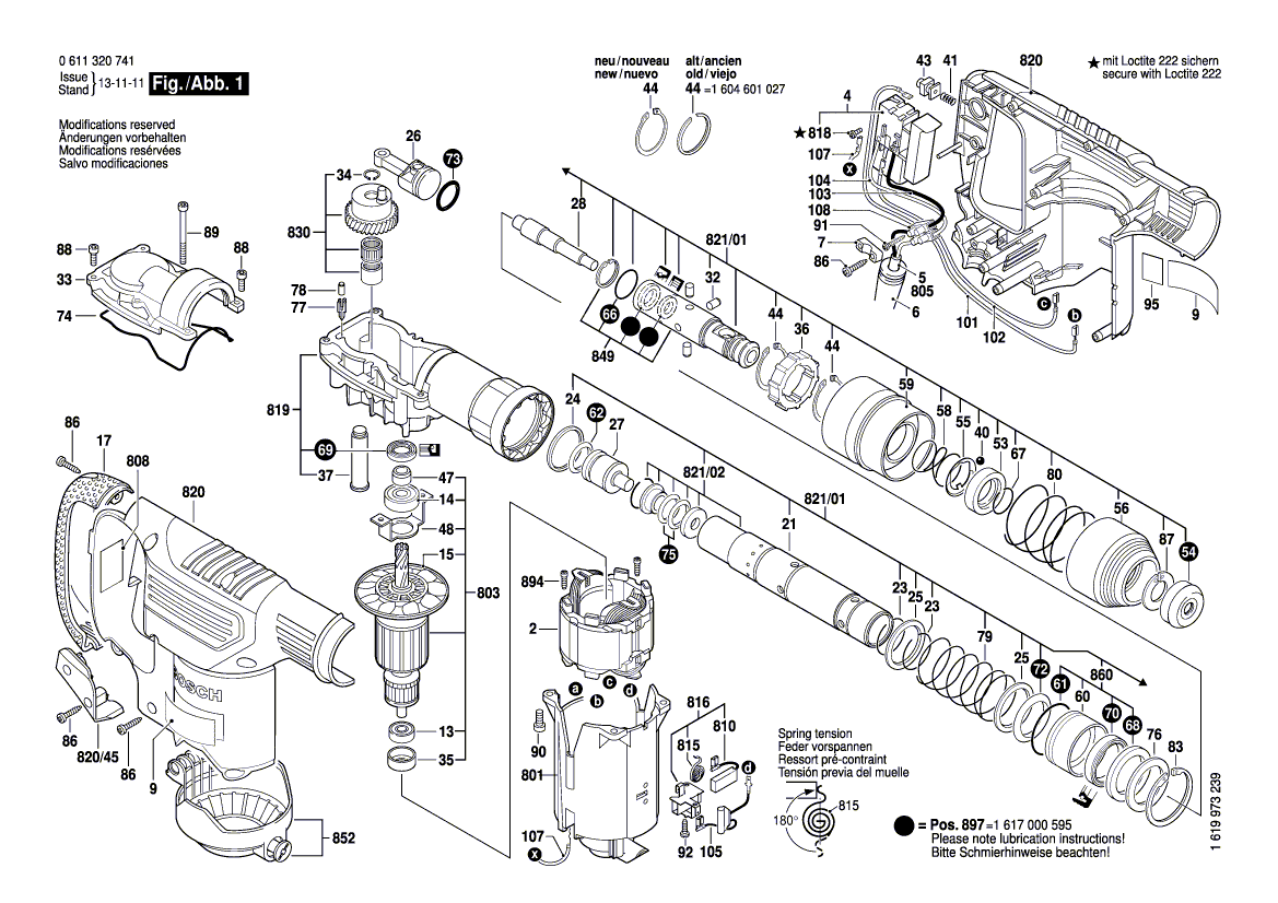 New Genuine Bosch 1614449013 Connecting Cable