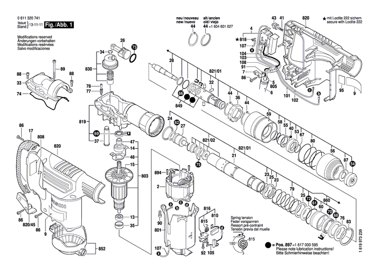 New Genuine Bosch 1614449013 Connecting Cable