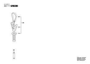 New Genuine Bosch 1614460101 Power supply cord