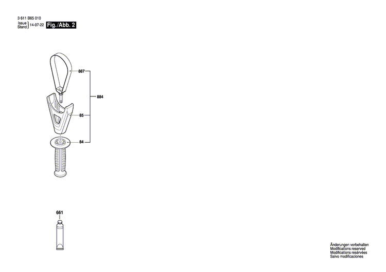 New Genuine Bosch 1614460101 Power supply cord