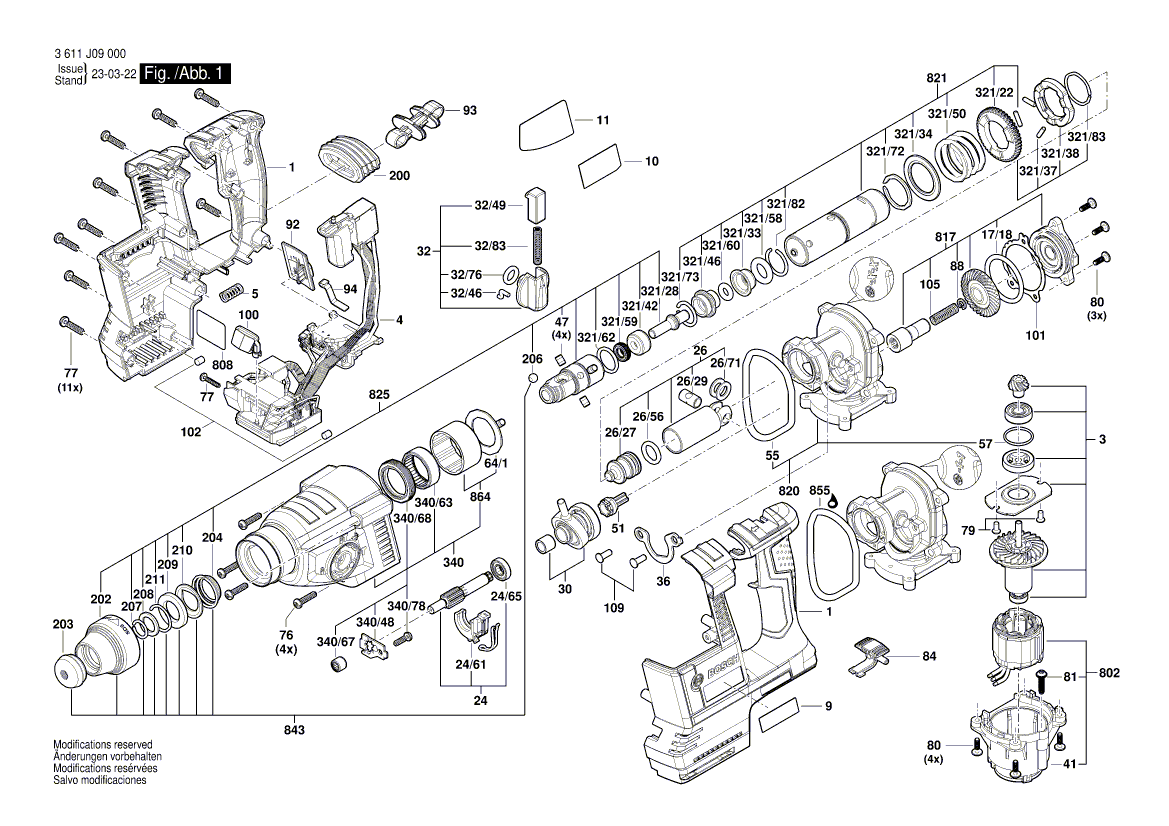 New Genuine Bosch 1614601012 Retaining ring