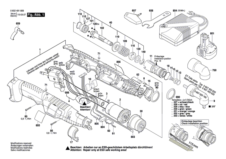 New Genuine Bosch 1614601016 Retaining ring