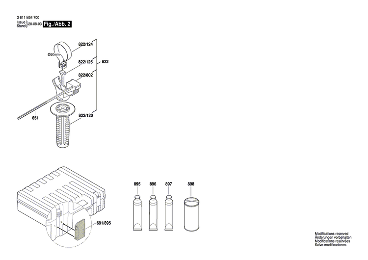 New Genuine Bosch 1614601046 Retaining ring