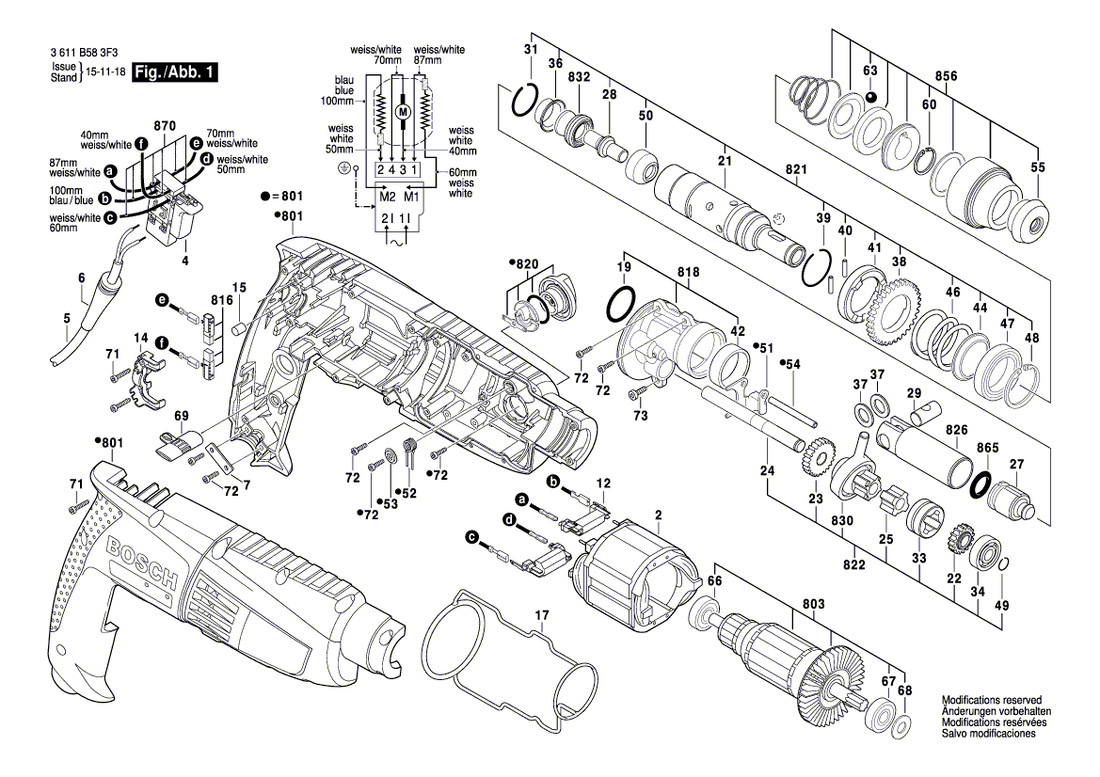 New Genuine Bosch 1614601054 Retaining ring