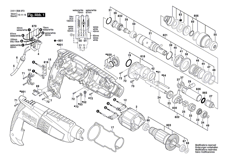 New Genuine Bosch 1614601054 Retaining ring