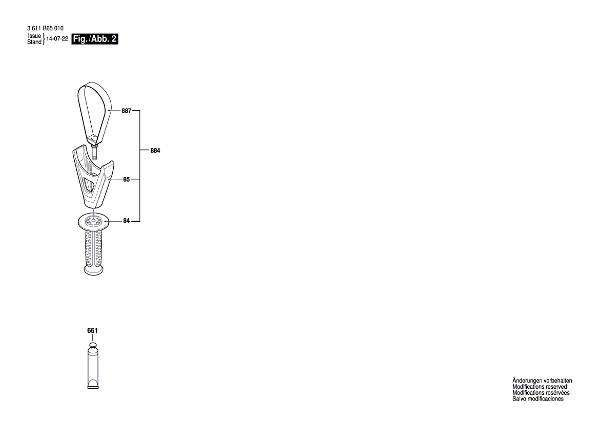 New Genuine Bosch 1614621010 Compression Spring