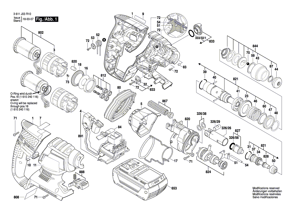 New Genuine Bosch 1614690005 Coiled Spring
