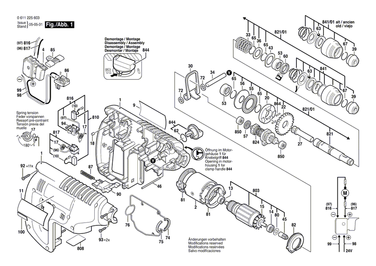 New Genuine Bosch 1615104011 Housing Section