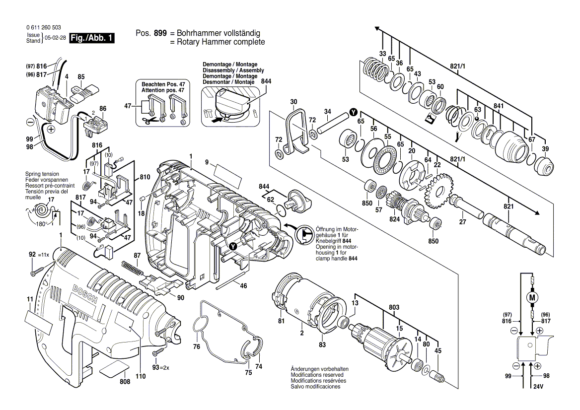 New Genuine Bosch 1615104033 Housing Section