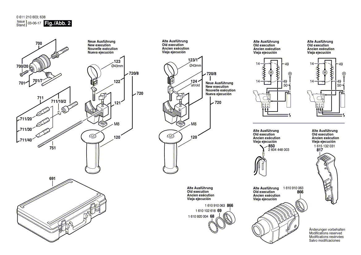 New Genuine Bosch 1615108045 Parts Set