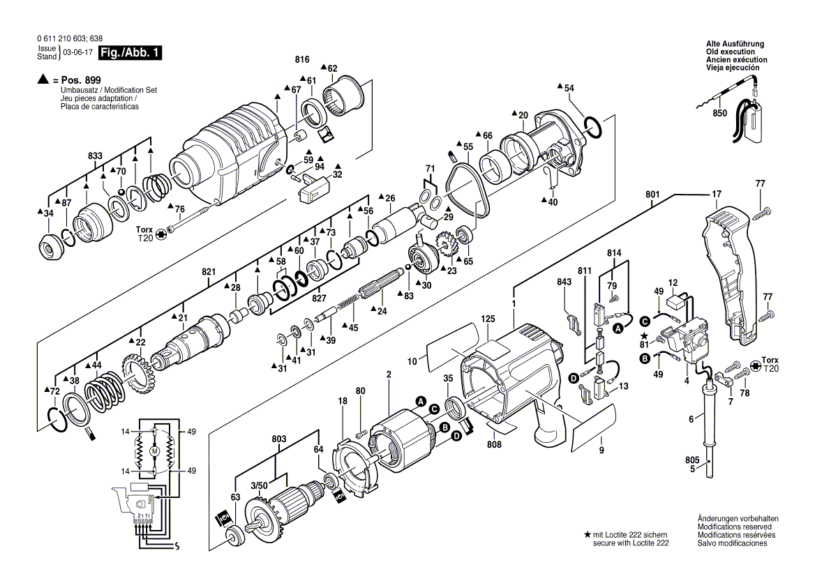 New Genuine Bosch 1615108045 Parts Set