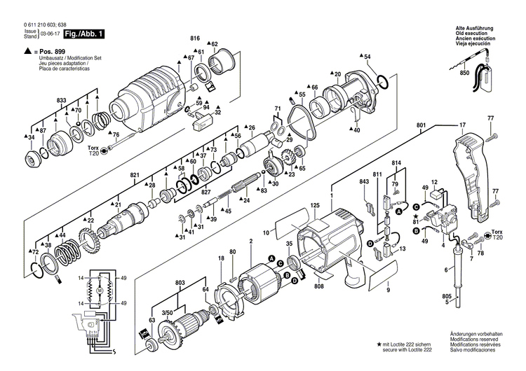 New Genuine Bosch 1615108045 Parts Set