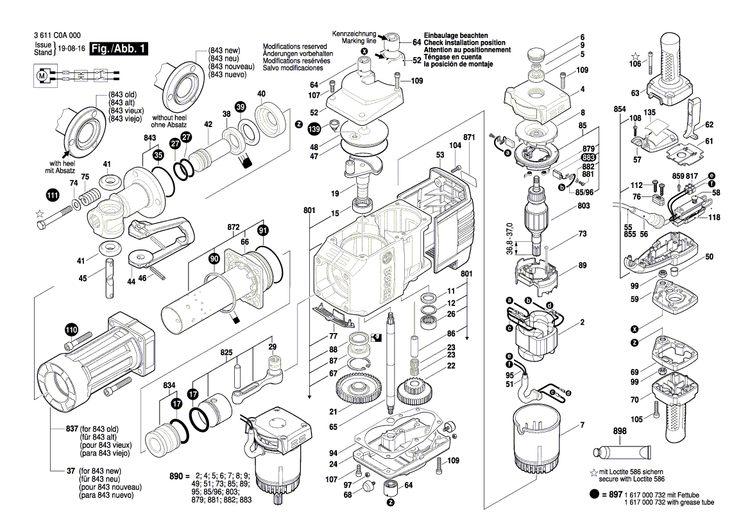 New Genuine Bosch 1615108104 Insulating Housing
