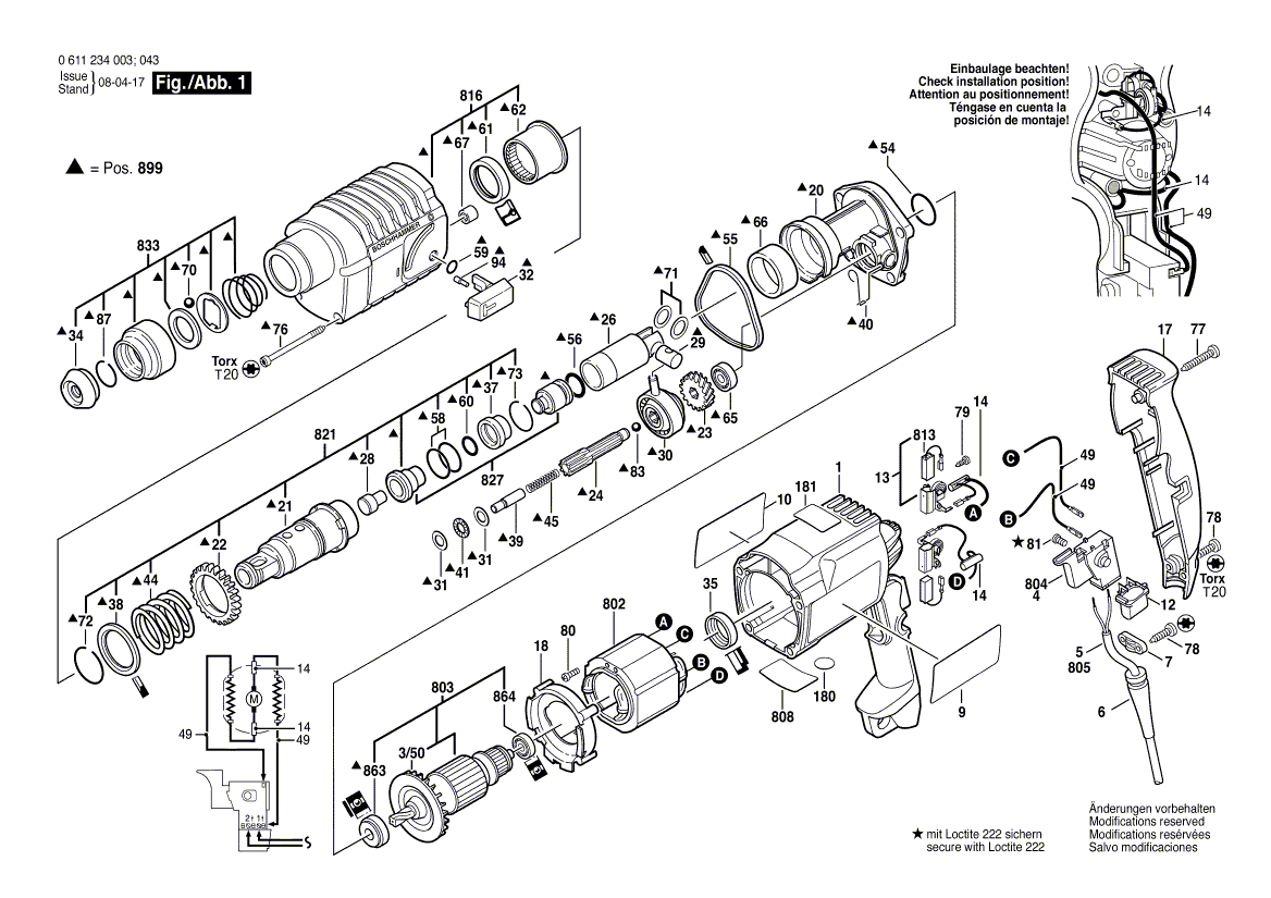 New Genuine Bosch 1615108112 Motor Housing