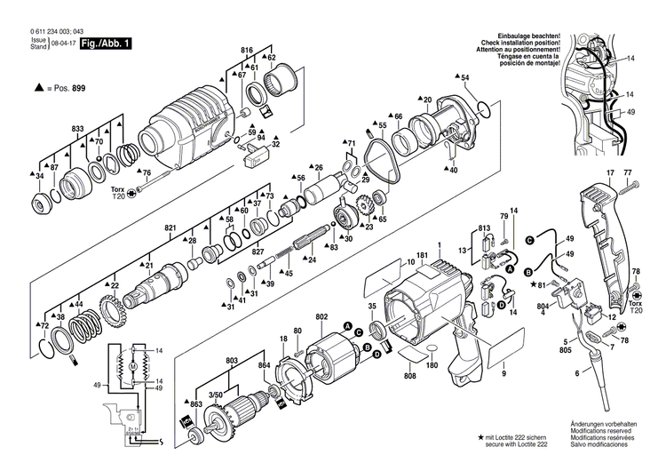 New Genuine Bosch 1615108112 Motor Housing