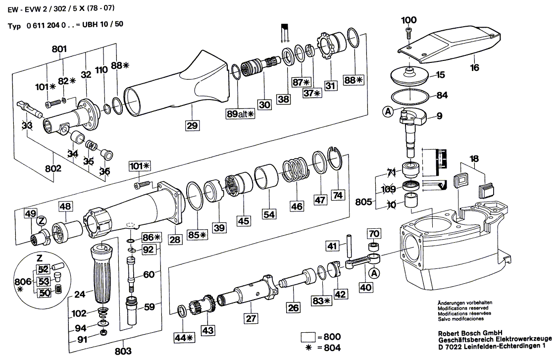 New Genuine Bosch 1615133025 Handle