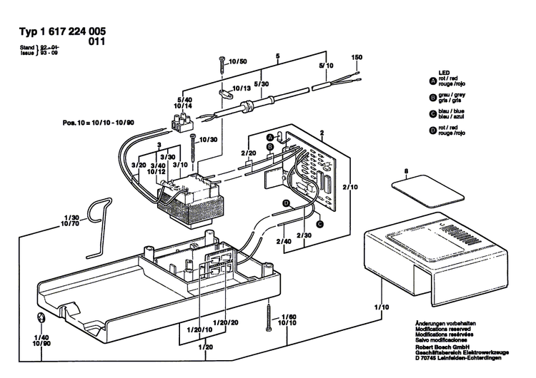 New Genuine Bosch 1615190015 Housing