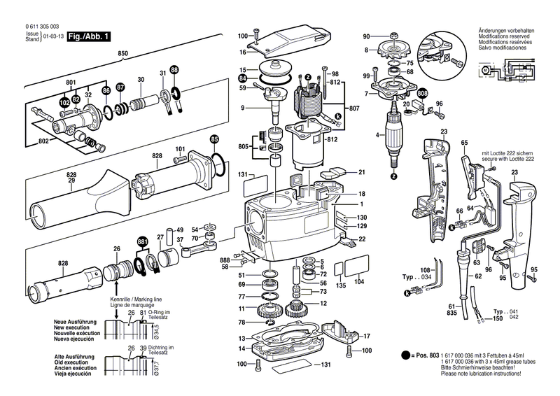 New Genuine Bosch 1615190020 Protective Tube
