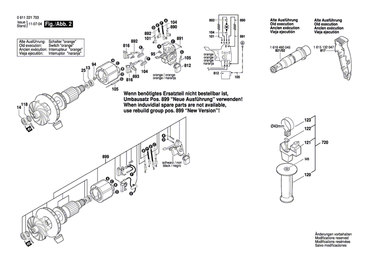 New Genuine Bosch 1615190044 Fan Housing