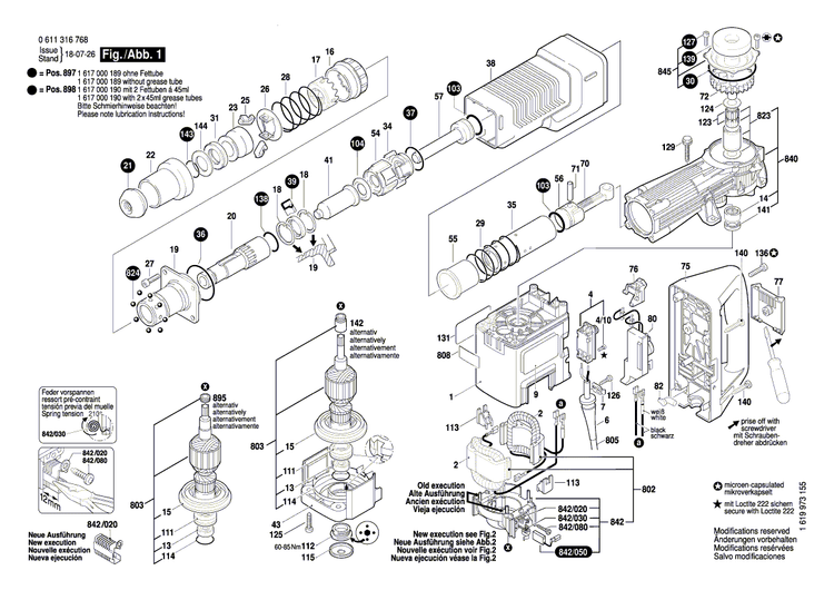New Genuine Bosch 1615190070 Covering hood