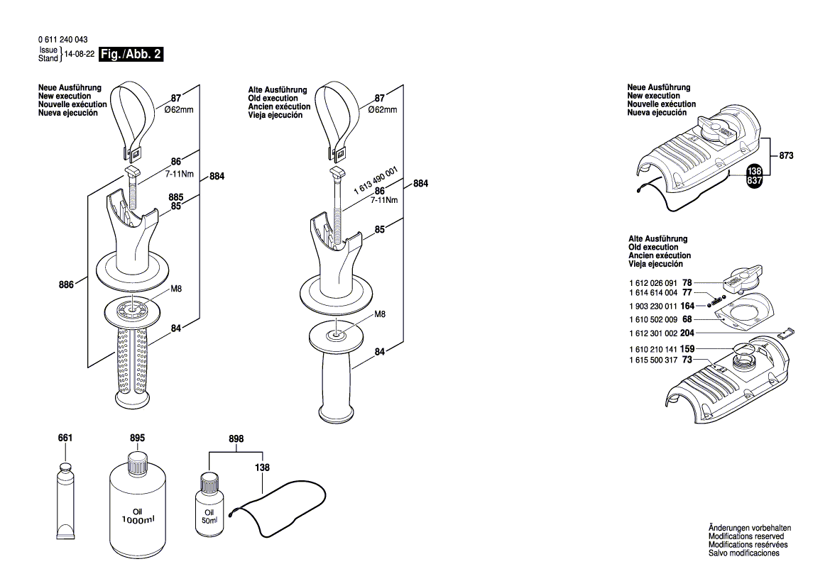 New Genuine Bosch 1615190098 Covering hood