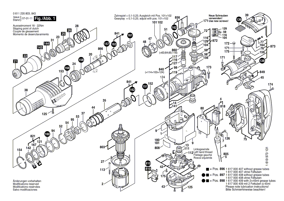 New Genuine Bosch 1615190108 Covering hood