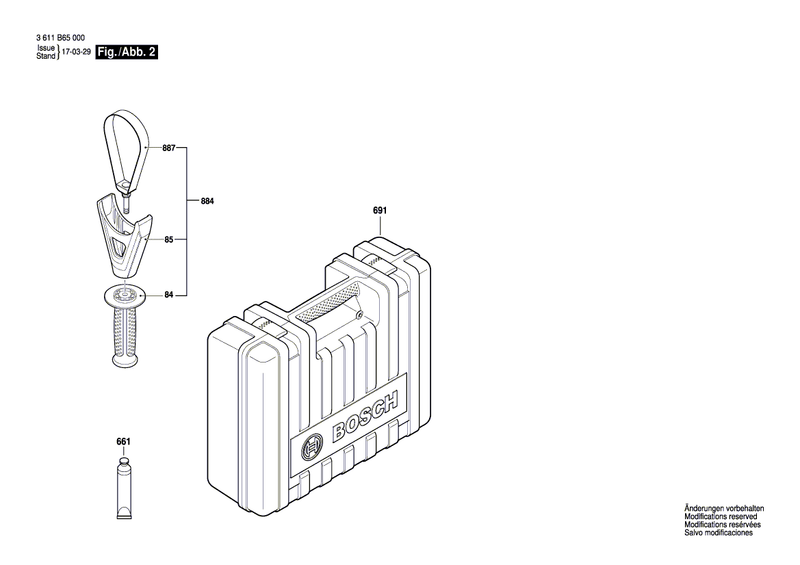 New Genuine Bosch 1615190181 Guide Piece