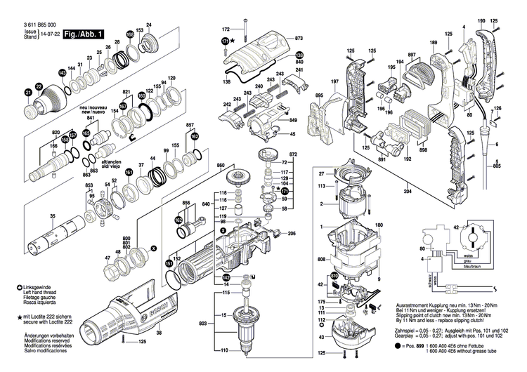 New Genuine Bosch 1615190182 Guide Piece