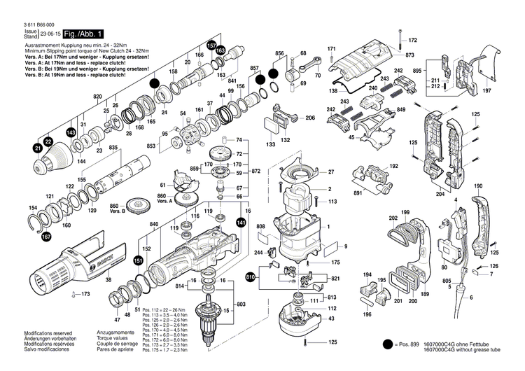 New Genuine Bosch 1615190187 Guide Piece