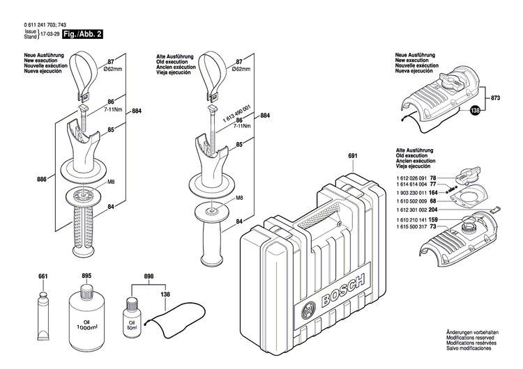 New Genuine Bosch 1615437511 Oil Reservoir