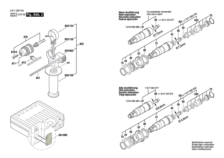 New Genuine Bosch 1615438431 Lock