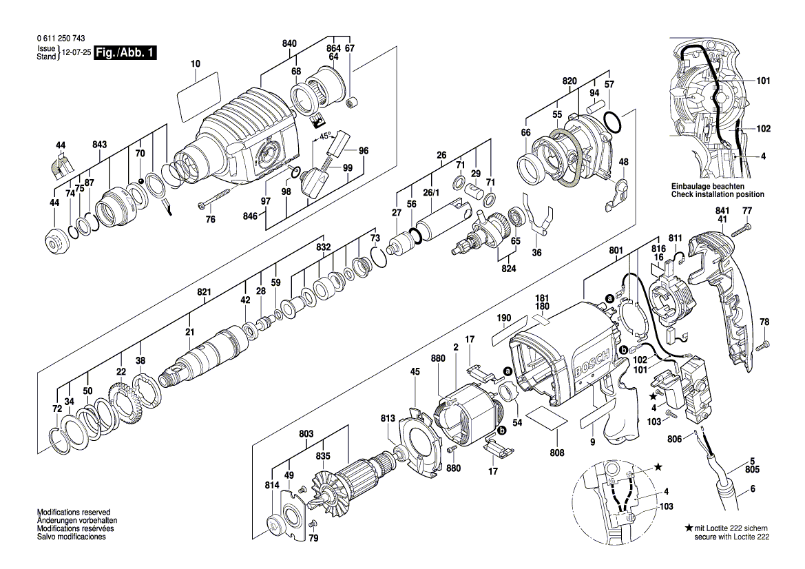 New Genuine Bosch 1615438431 Lock