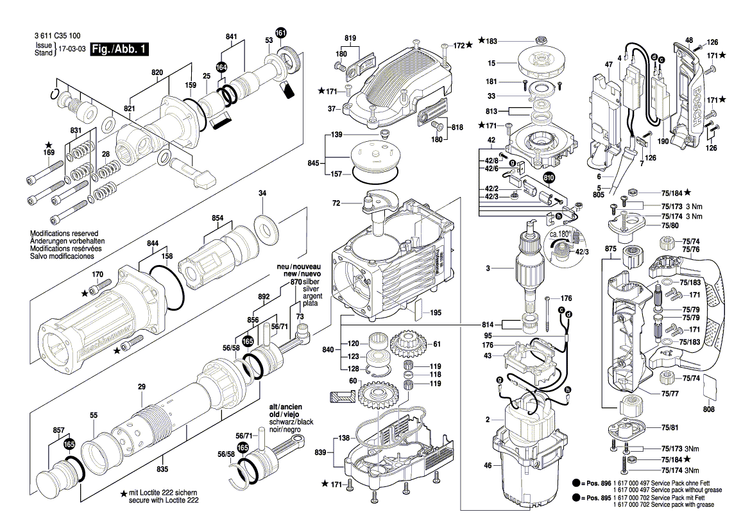 New Genuine Bosch 1615805069 Bearing Pedestal