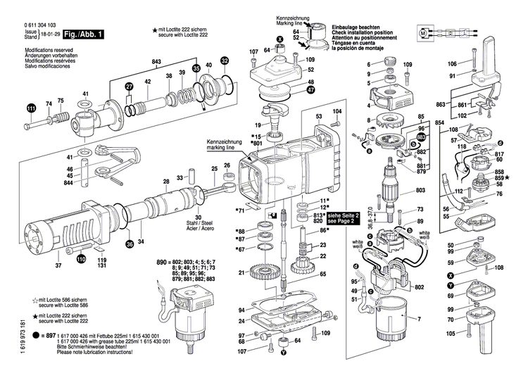 New Genuine Bosch 1615806029 Guide Tube