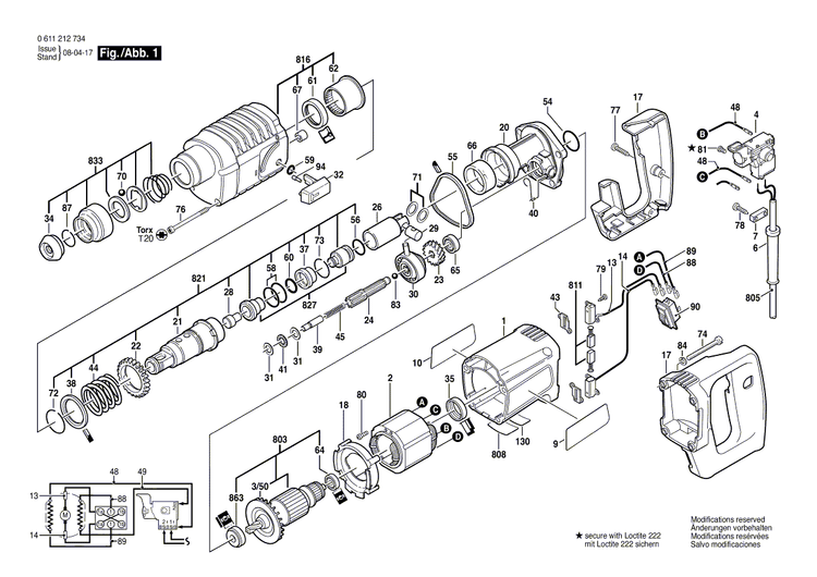 New Genuine Bosch 1615806077 Gear Housing