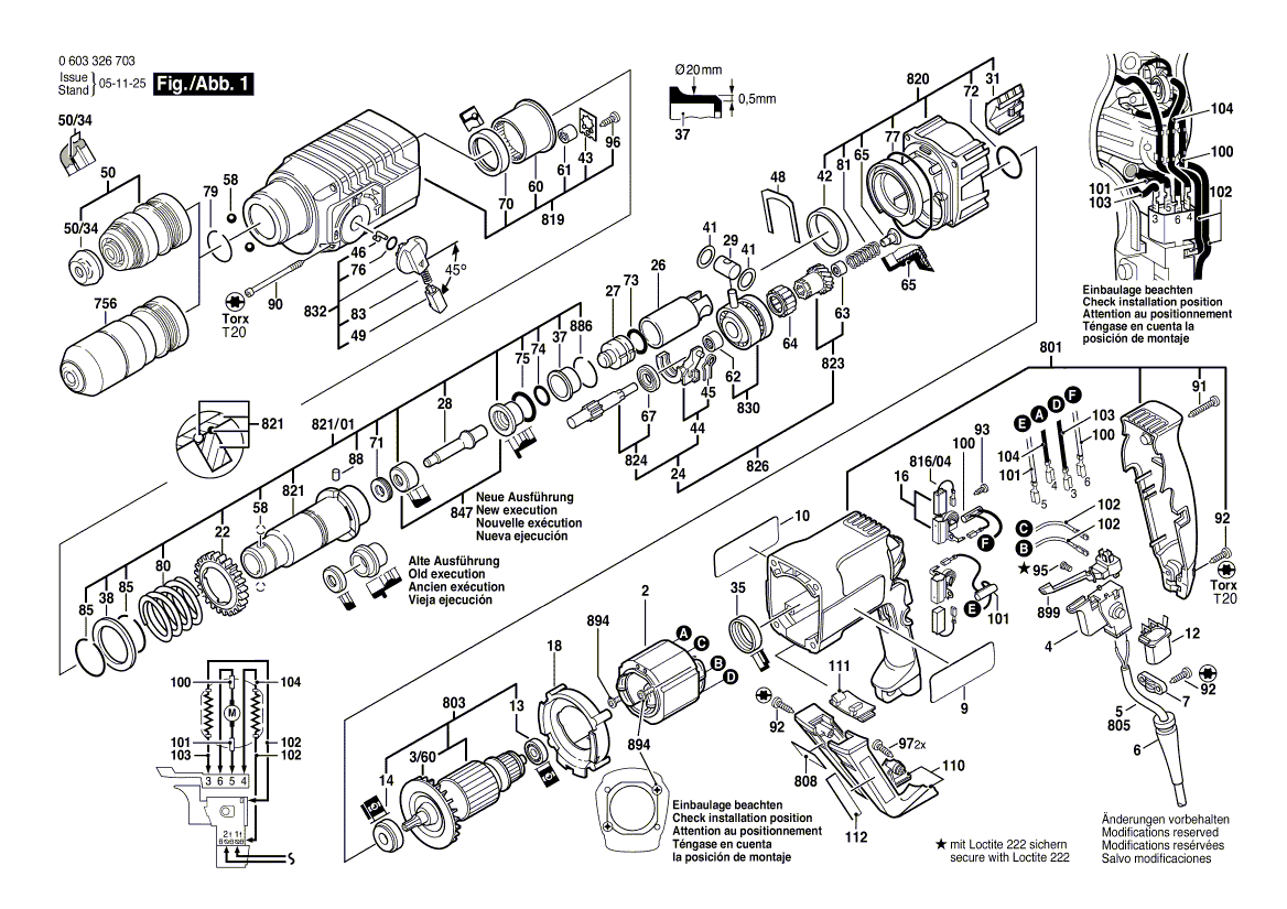 New Genuine Bosch 1615806131 Gear Housing
