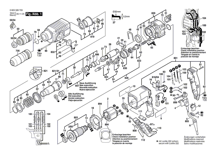 New Genuine Bosch 1615806131 Gear Housing