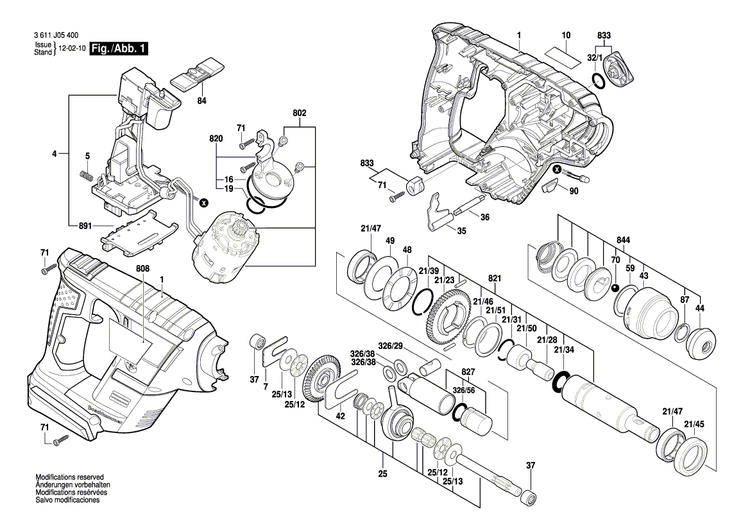 New Genuine Bosch 1616312013 Cylindrical Gear