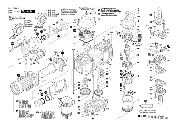 New Genuine Bosch 1616328036 Cylindrical Gear